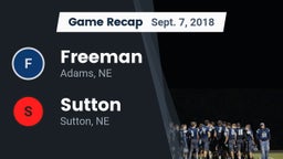 Recap: Freeman  vs. Sutton  2018