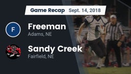 Recap: Freeman  vs. Sandy Creek  2018