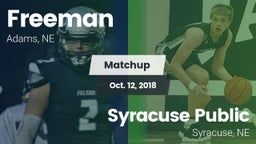 Matchup: Freeman vs. Syracuse Public  2018