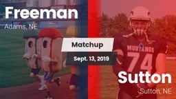 Matchup: Freeman vs. Sutton  2019