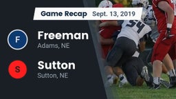 Recap: Freeman  vs. Sutton  2019