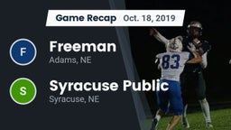 Recap: Freeman  vs. Syracuse Public  2019