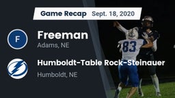 Recap: Freeman  vs. Humboldt-Table Rock-Steinauer  2020