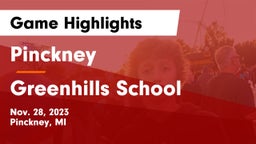 Pinckney  vs Greenhills School Game Highlights - Nov. 28, 2023