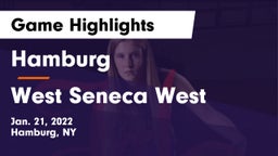 Hamburg  vs West Seneca West  Game Highlights - Jan. 21, 2022