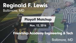 Matchup: Lewis vs. Friendship Academy Engineering & Tech  2016