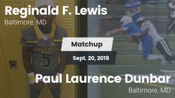 Matchup: Lewis vs. Paul Laurence Dunbar  2019