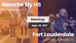 Matchup: Blanche Ely HS vs. Fort Lauderdale  2017