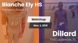 Matchup: Blanche Ely HS vs. Dillard  2019