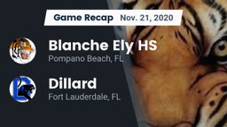 Recap: Blanche Ely HS vs. Dillard  2020