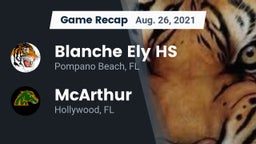 Recap: Blanche Ely HS vs. McArthur  2021