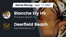 Recap: Blanche Ely HS vs. Deerfield Beach  2021