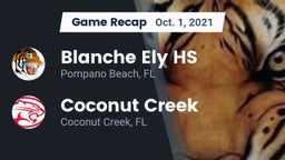 Recap: Blanche Ely HS vs. Coconut Creek  2021