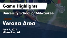 University School of Milwaukee vs Verona Area  Game Highlights - June 7, 2023