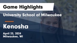 University School of Milwaukee vs Kenosha Game Highlights - April 23, 2024