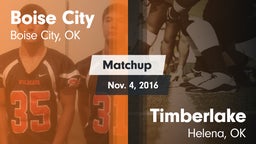 Matchup: Boise City High vs. Timberlake  2016