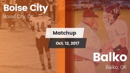 Matchup: Boise City High vs. Balko  2017