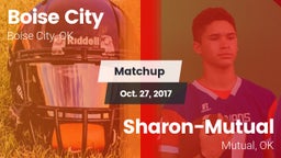 Matchup: Boise City High vs. Sharon-Mutual  2017
