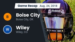 Recap: Boise City  vs. Wiley  2018