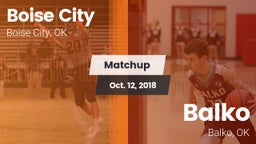 Matchup: Boise City High vs. Balko  2018