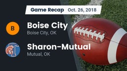 Recap: Boise City  vs. Sharon-Mutual  2018
