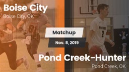 Matchup: Boise City High vs. Pond Creek-Hunter  2019