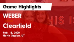 WEBER  vs Clearfield  Game Highlights - Feb. 13, 2020