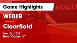 WEBER  vs Clearfield  Game Highlights - Jan. 26, 2021