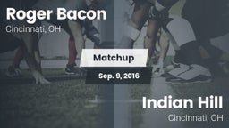 Matchup: Roger Bacon vs. Indian Hill  2016