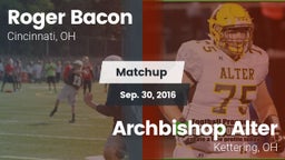 Matchup: Roger Bacon vs. Archbishop Alter  2016