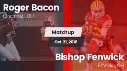 Matchup: Roger Bacon vs. Bishop Fenwick  2016