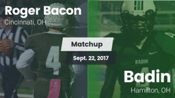 Matchup: Roger Bacon vs. Badin  2017