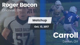 Matchup: Roger Bacon vs. Carroll  2017