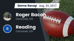 Recap: Roger Bacon  vs. Reading  2017