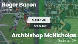 Matchup: Roger Bacon vs. Archbishop McNicholas  2018