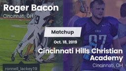 Matchup: Roger Bacon vs. Cincinnati Hills Christian Academy 2019