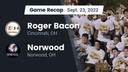 Recap: Roger Bacon  vs. Norwood  2022