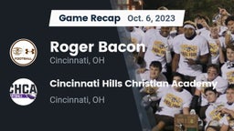 Recap: Roger Bacon  vs. Cincinnati Hills Christian Academy 2023
