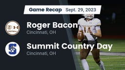 Recap: Roger Bacon  vs. Summit Country Day 2023