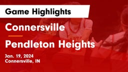 Connersville  vs Pendleton Heights  Game Highlights - Jan. 19, 2024