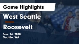 West Seattle  vs Roosevelt  Game Highlights - Jan. 24, 2020