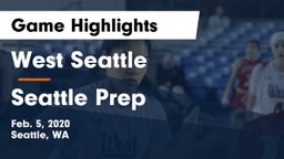 West Seattle  vs Seattle Prep Game Highlights - Feb. 5, 2020
