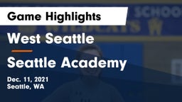 West Seattle  vs Seattle Academy Game Highlights - Dec. 11, 2021