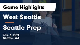 West Seattle  vs Seattle Prep Game Highlights - Jan. 6, 2024