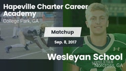 Matchup: Hapeville Charter vs. Wesleyan School 2017