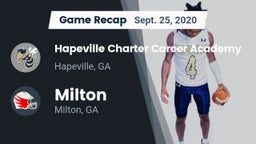 Recap: Hapeville Charter Career Academy vs. Milton  2020