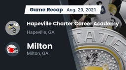 Recap: Hapeville Charter Career Academy vs. Milton  2021