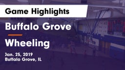 Buffalo Grove  vs Wheeling  Game Highlights - Jan. 25, 2019