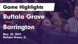 Buffalo Grove  vs Barrington  Game Highlights - Nov. 29, 2019
