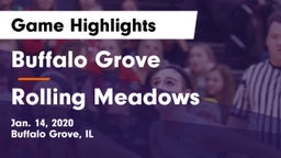 Buffalo Grove  vs Rolling Meadows  Game Highlights - Jan. 14, 2020